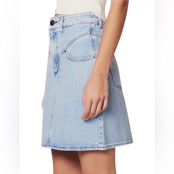 SANDRO PARIS Denim Mini William Skirt - Picture 2 of 16